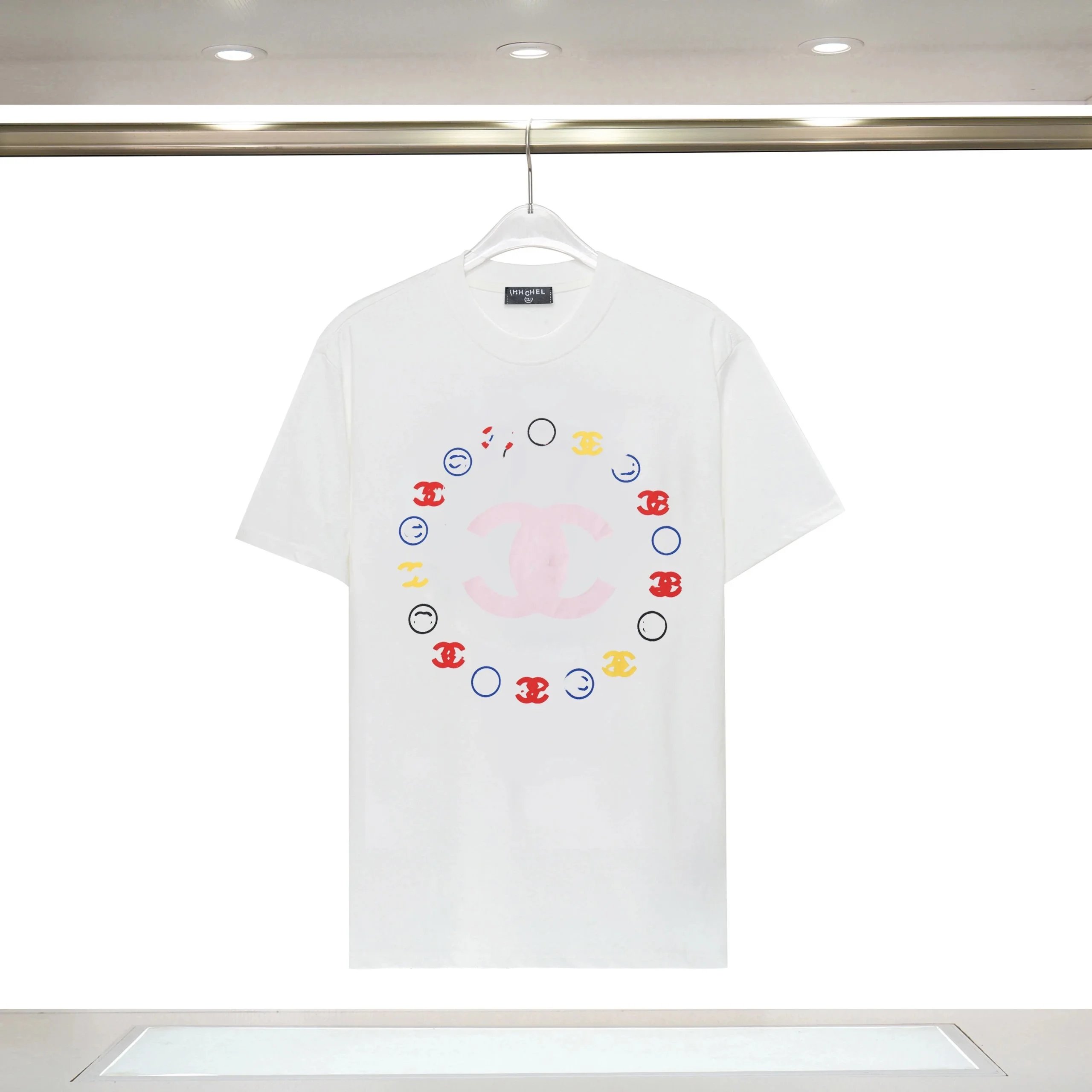 Chanel Rainbow Logo White T-Shirt - 14