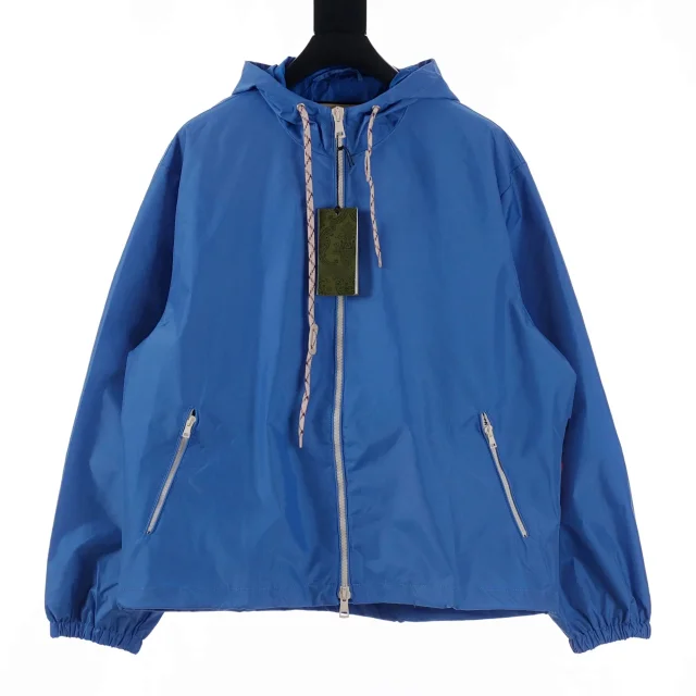 Unbranded Jackets Zip-up monogram with contrast stripe panels product detail image 2