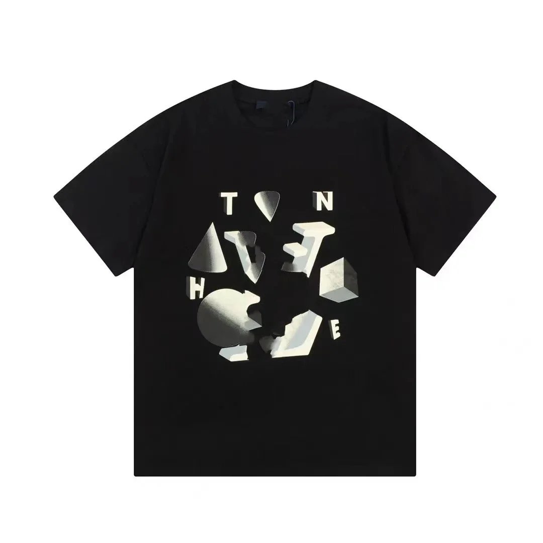 Design Abstract Scribble Print White T-Shirt - 15