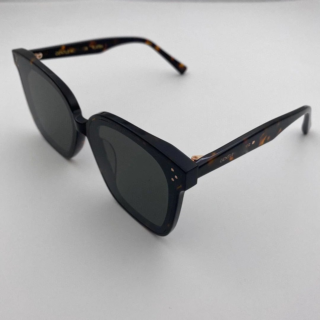 Design Gentle Monster Sunglasses Black Cat-Eye Frame with Gradient Lenses Sunglasses - 12