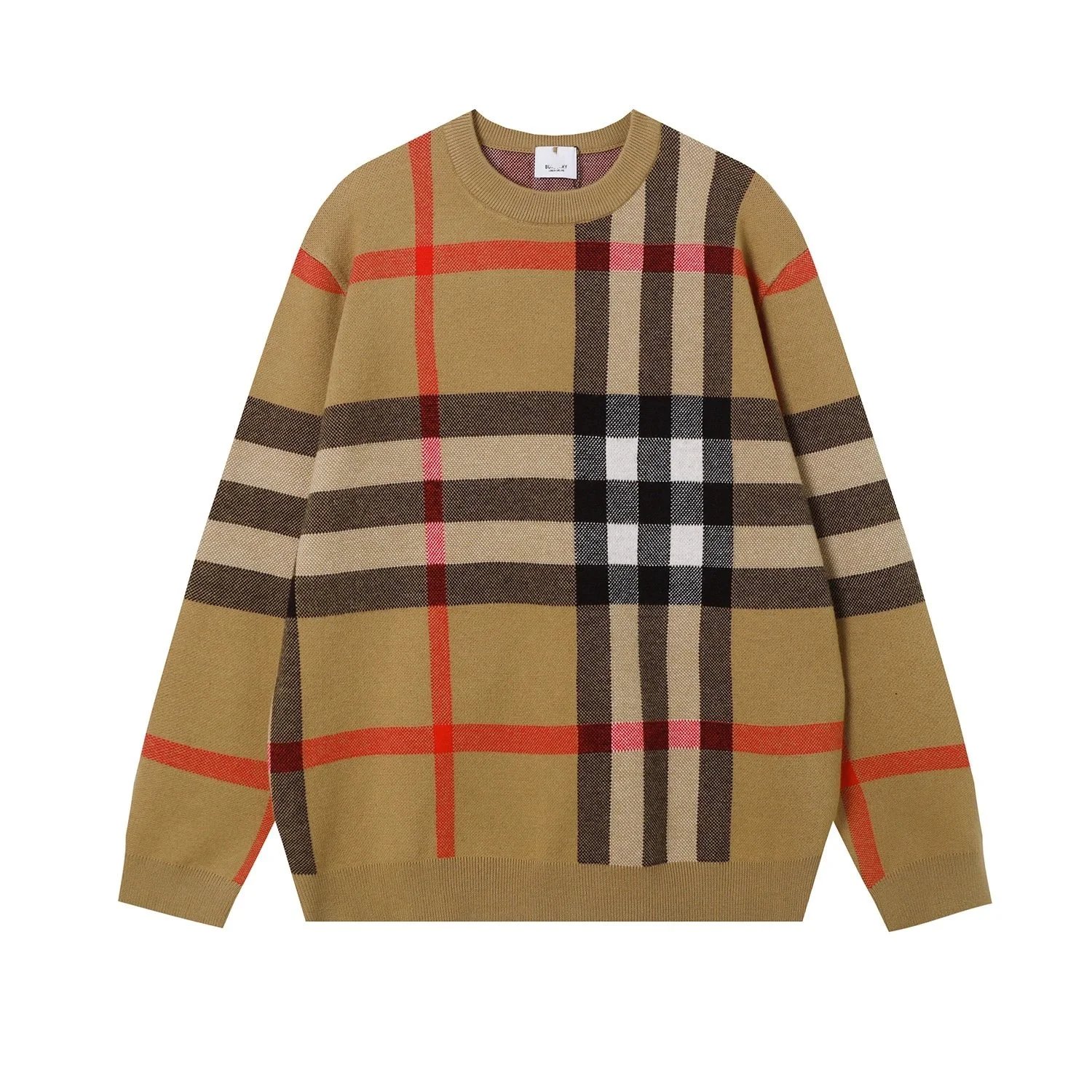 Burberry Classic Check Knit Sweater Camel - 2