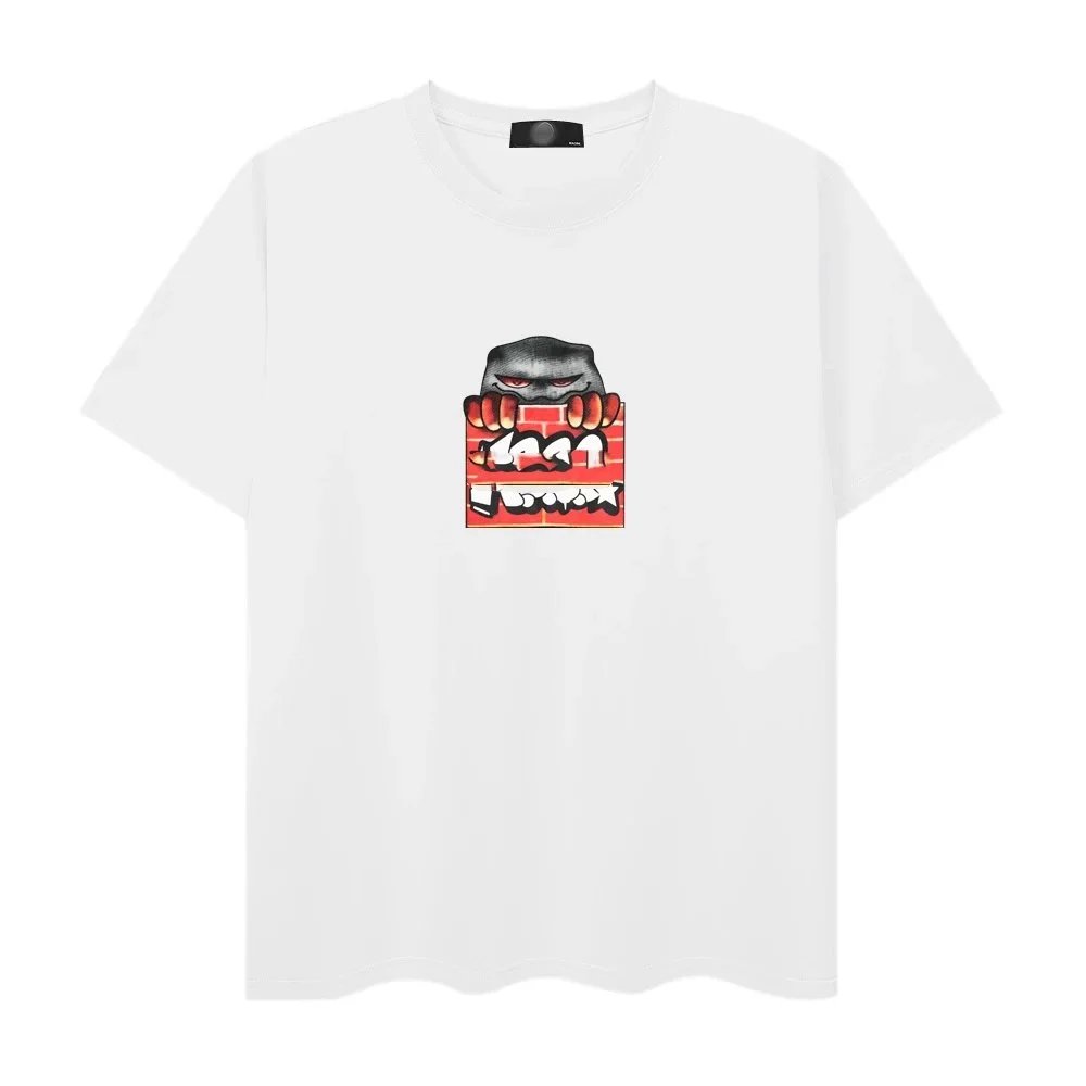 Design Graphic Print Gray T-Shirt - 4