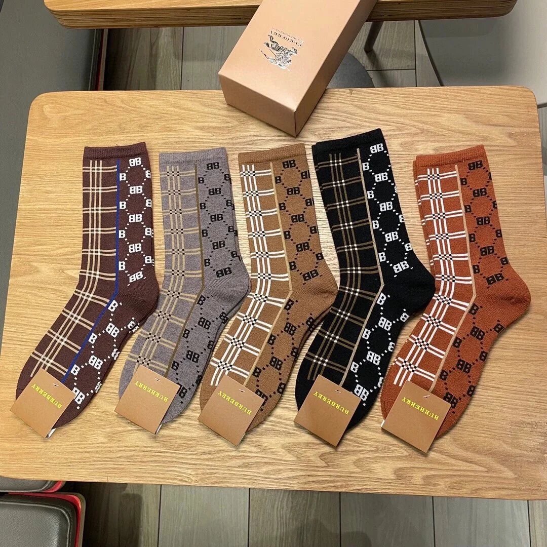 Burberry Equestrian Knight Socks Multicolor Socks - 12