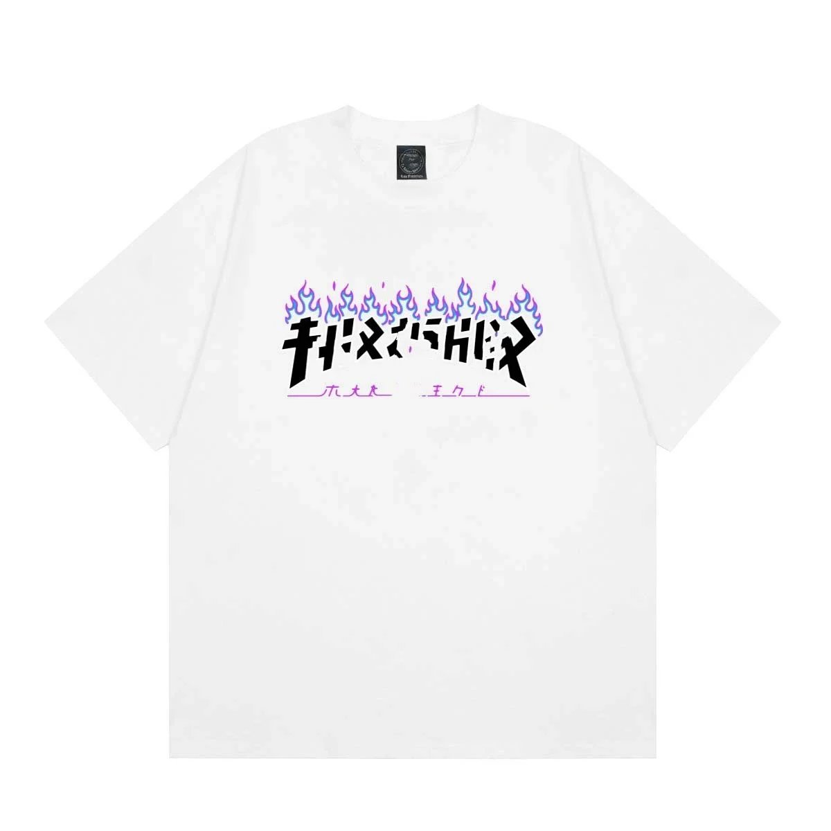 Thrasher Magazine Flame Logo White T-Shirt - 20