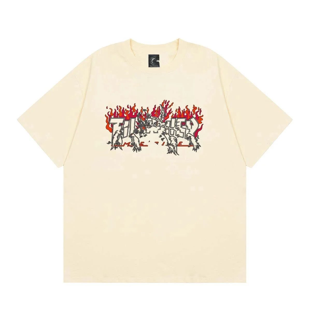 Thrasher Magazine Flame Logo White T-Shirt - 31