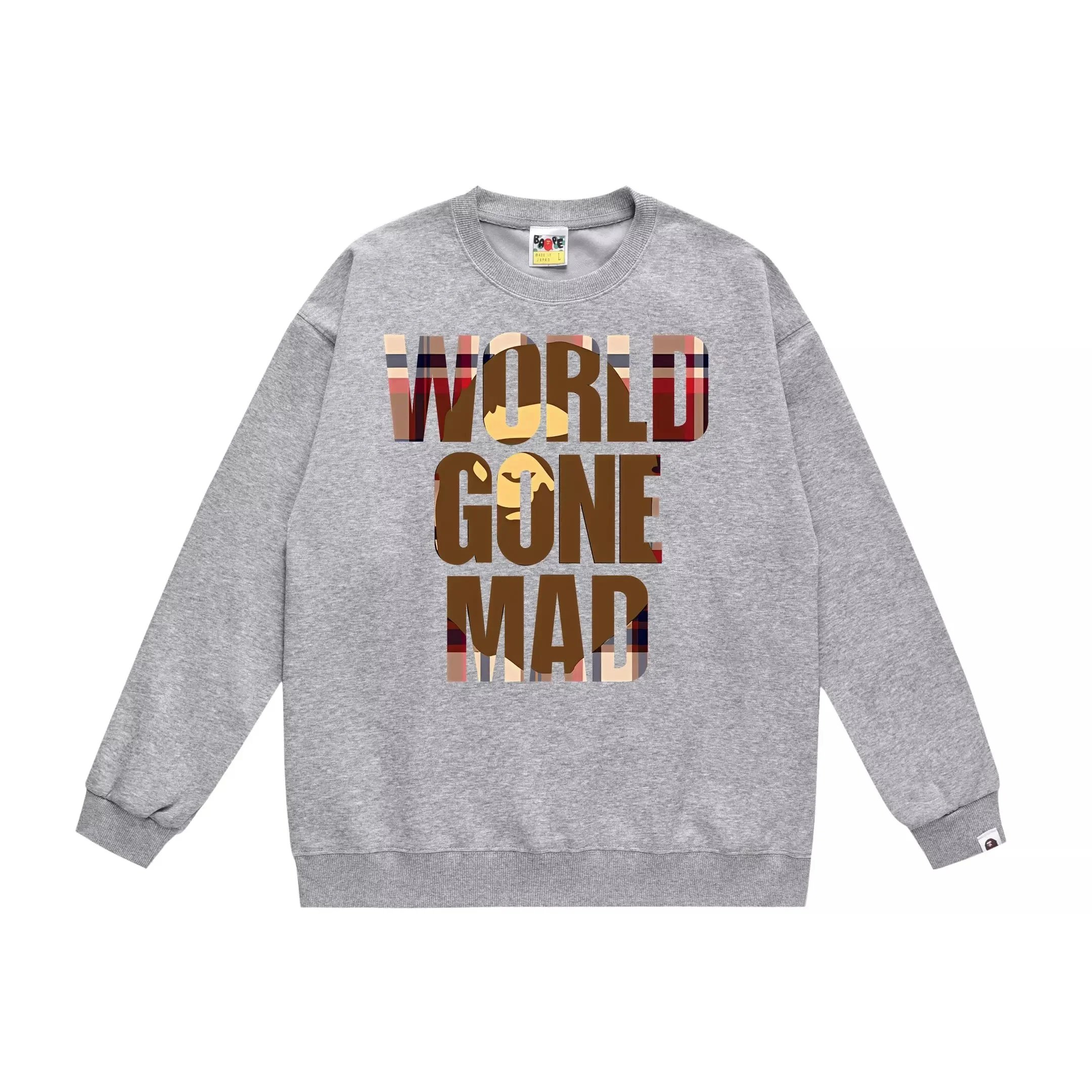 A Bathing Ape ABATHIN GAPE Gradient Print Hoodie Gray - 4