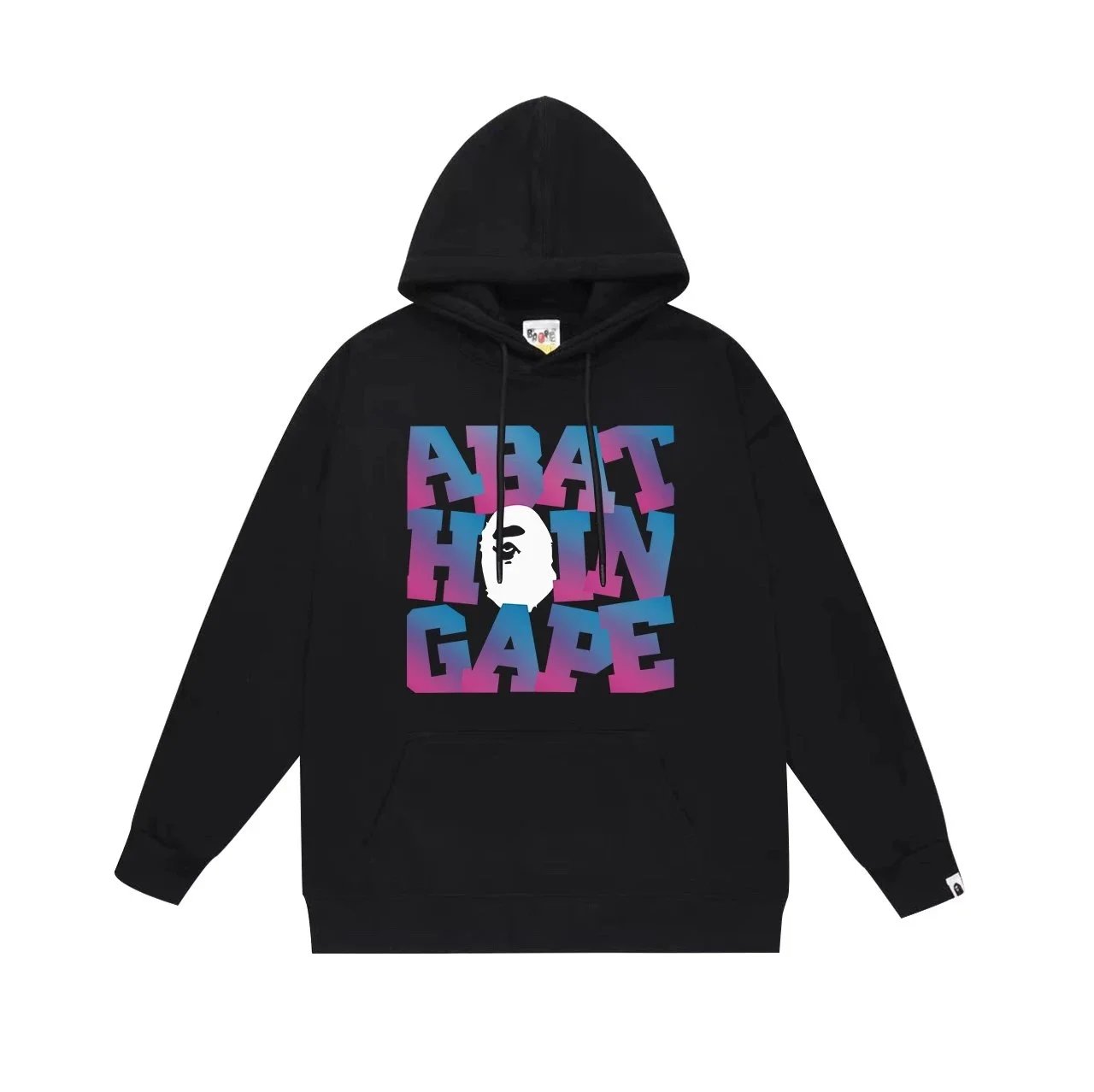 A Bathing Ape ABATHIN GAPE Gradient Print Hoodie Gray - 8