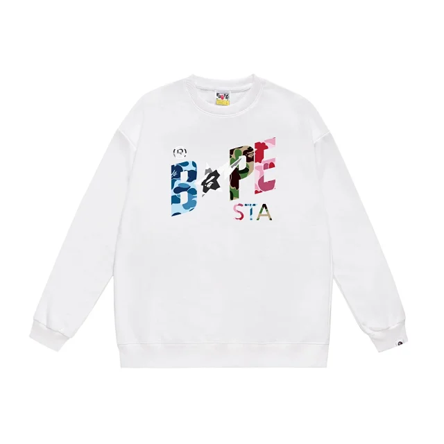 A BATHING APE Hoodies & Sweatshirts BAPE STA graphic crewneck sweatshirt product detail image 2