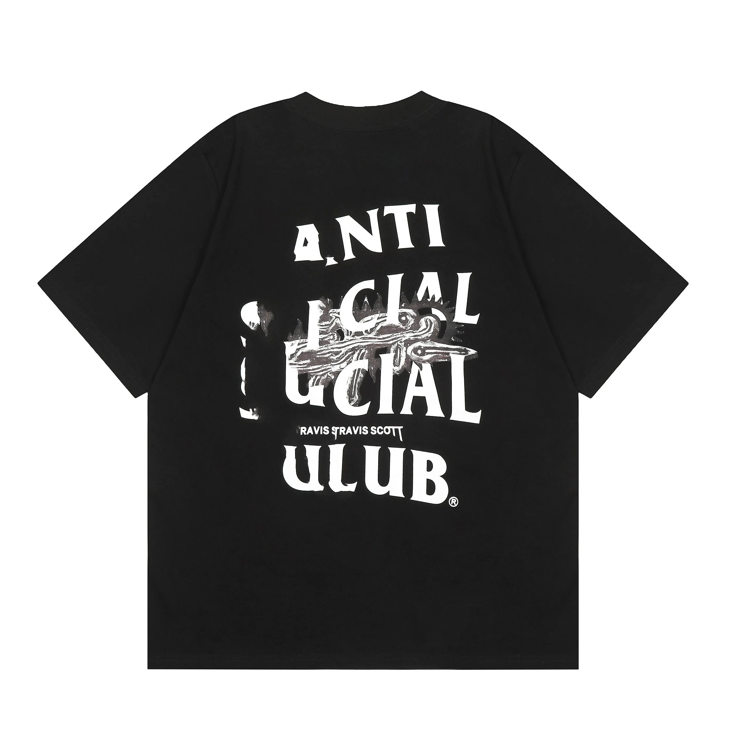 Anti Social Club T-Shirts Automotive Parts Graphic T-Shirt — 40