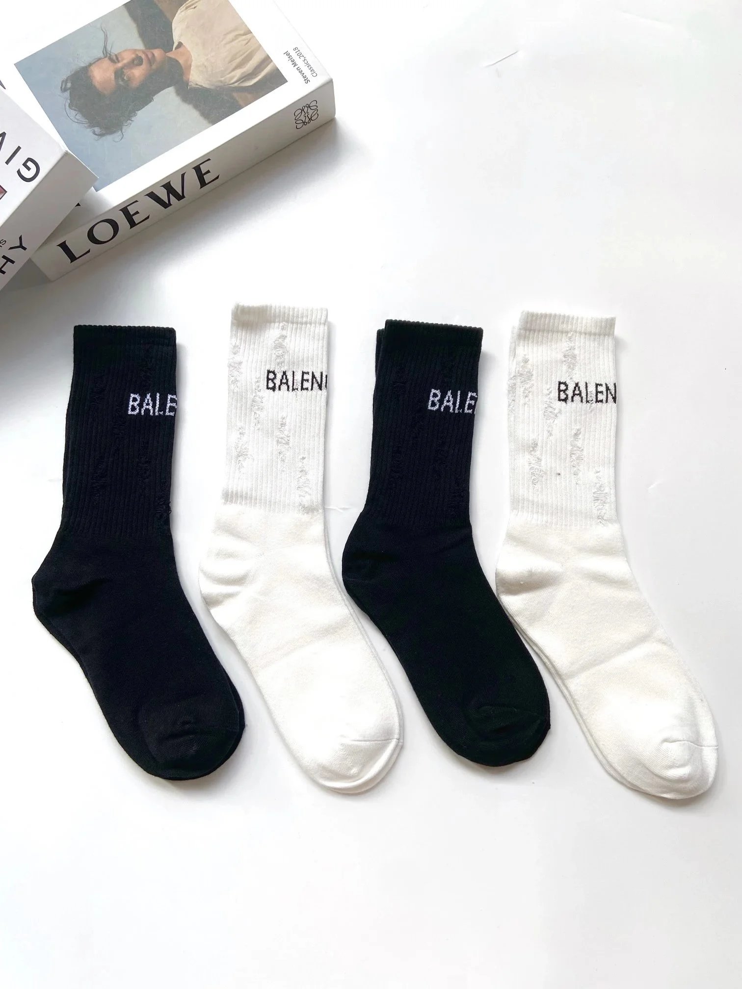 Gucci BB Logo Striped Crew Socks Multicolor - 4