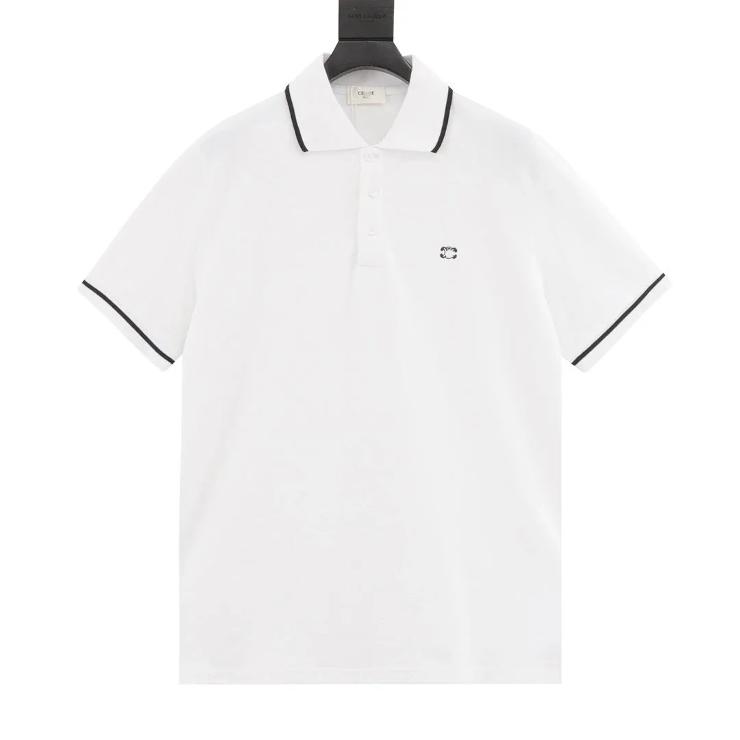 Celine Logo Graphic Print White T-Shirt - 19