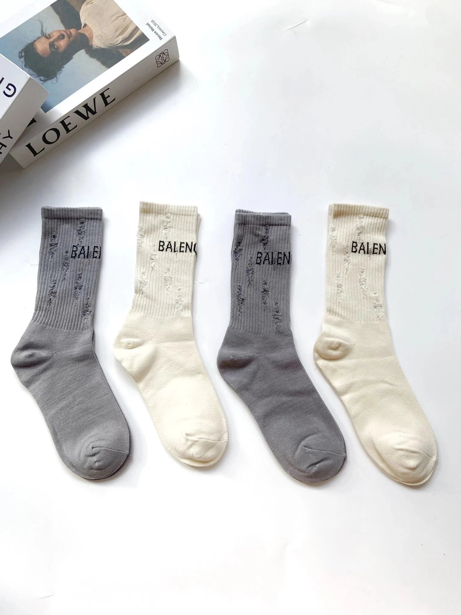 Gucci BB Logo Striped Crew Socks Multicolor - 9