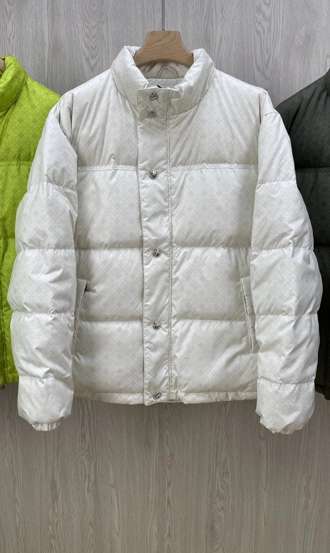 Chrome Hearts Cross Embroidered Black Down Jacket - 2