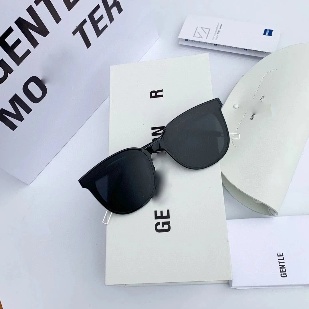 Design Gentle Monster Sunglasses Black Cat-Eye Frame with Gradient Lenses Sunglasses - 7
