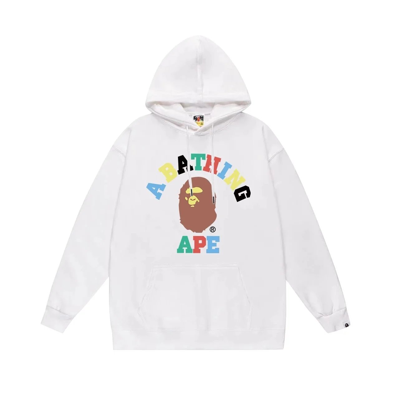 A Bathing Ape Colorful Logo Hoodie Black - 9