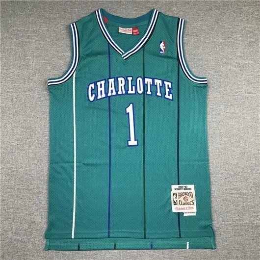 Mitchell & Ness Charlotte Hornets 1992-93 Larry Johnson Throwback Jersey Purple - 6