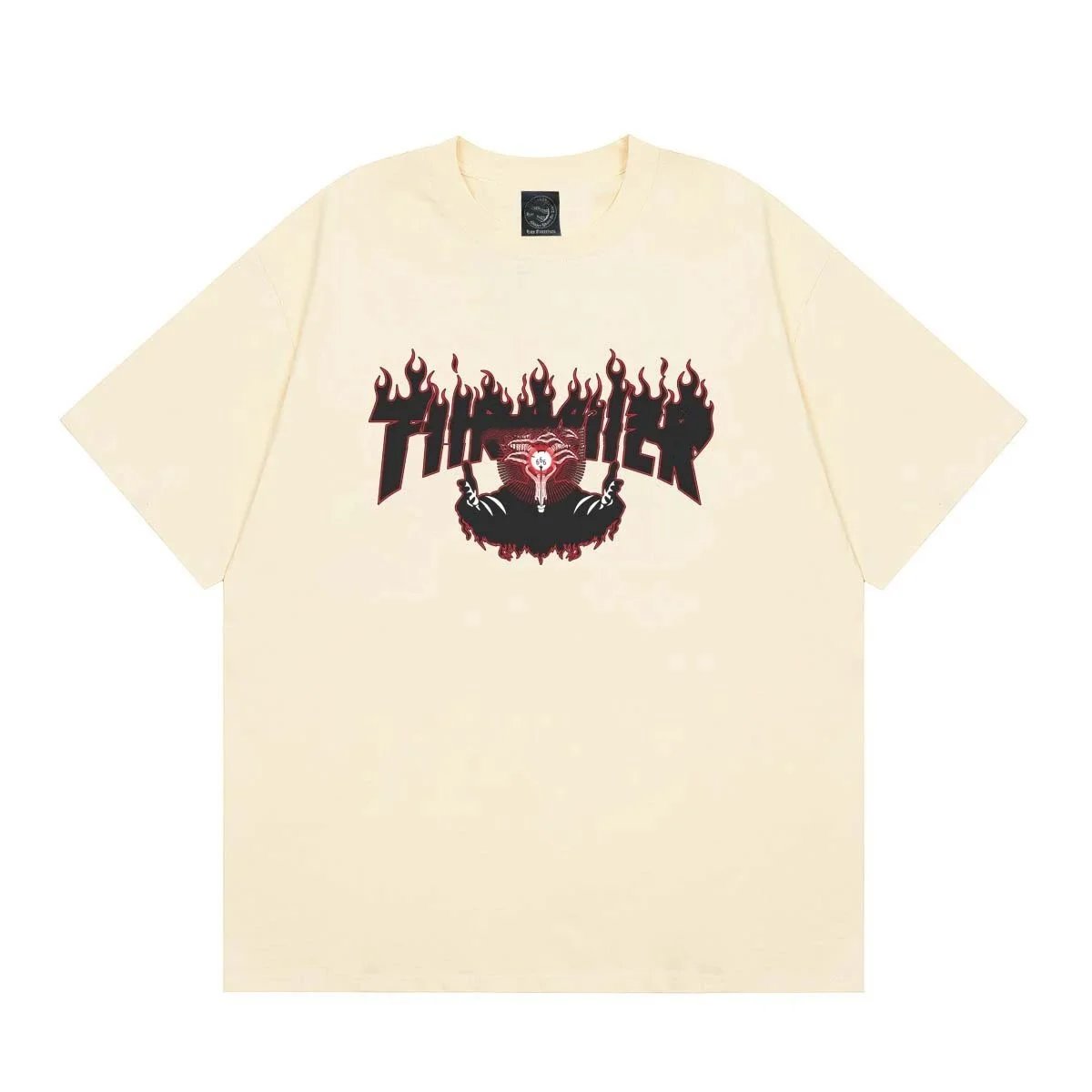 Thrasher Magazine Flame Logo White T-Shirt - 5