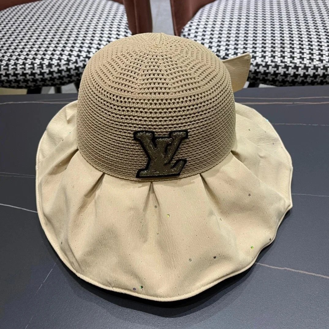 Design HE HES Bucket Hat Light Gray Tweed Bucket Hat - 20