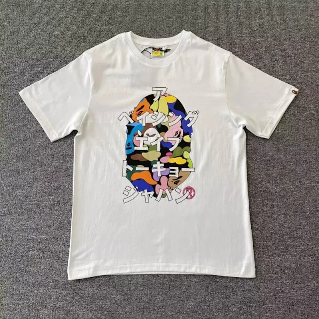 BAPE T-Shirts Short-Sleeve Graphic Ape Print product detail image 12