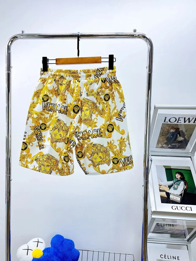 Versace Shorts Drawstring with Medusa emblem and Greca trim product detail image 12