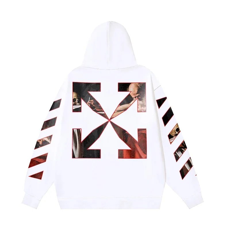 Off-White Diptych Arrow Hoodie White - 1