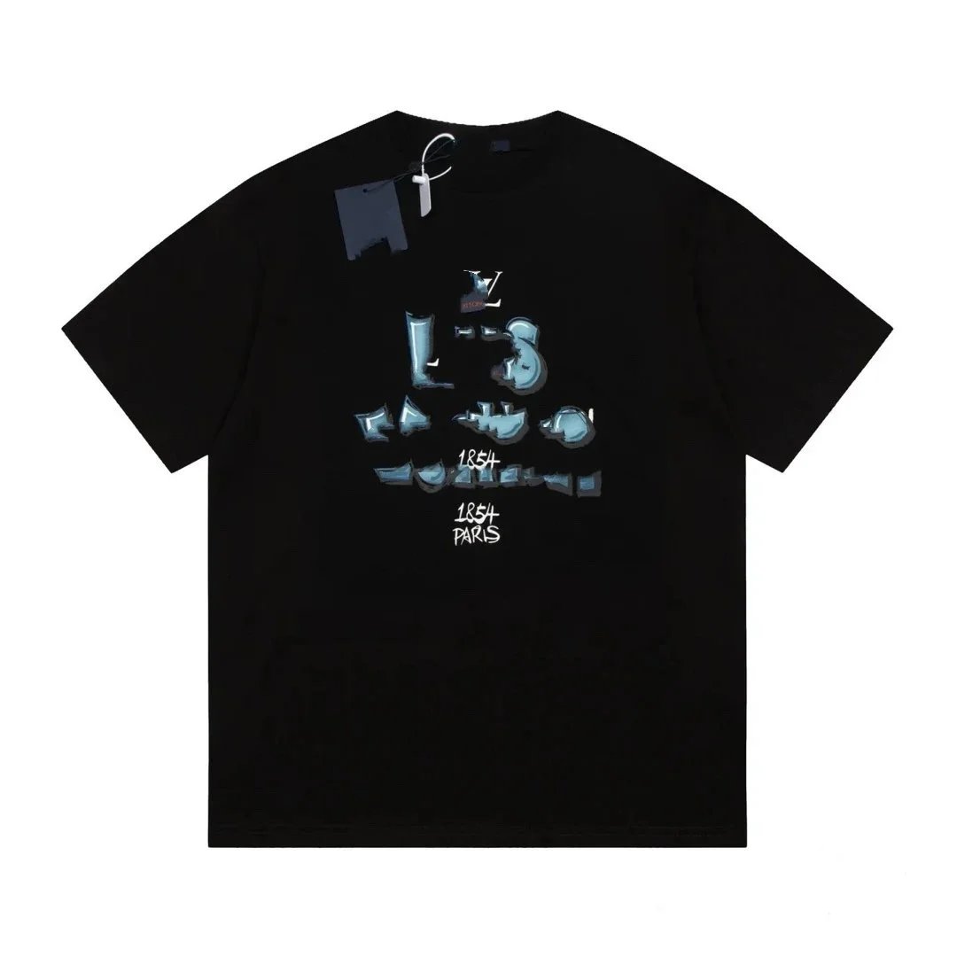 Design Abstract Scribble Print White T-Shirt - 14