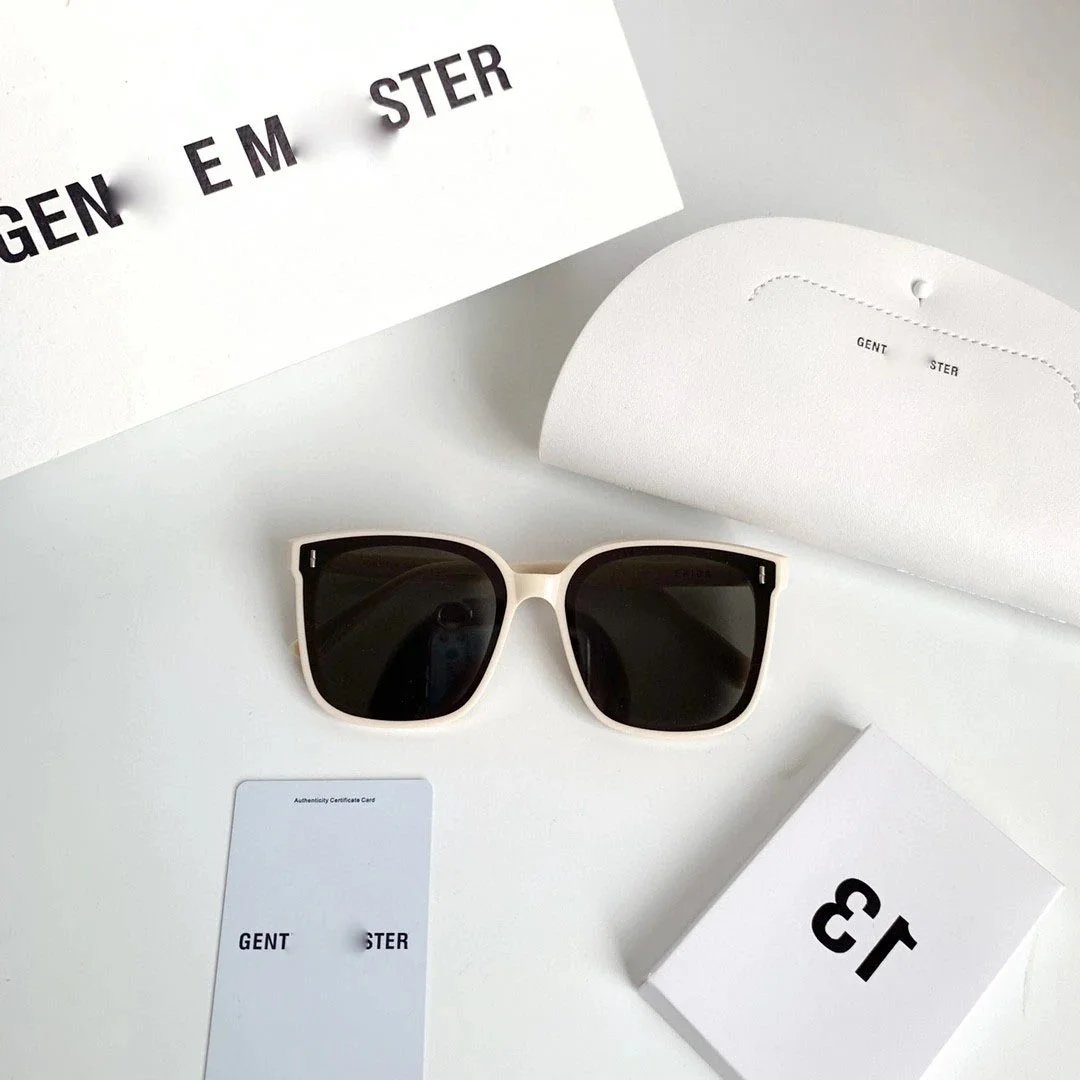 Design Gentle Monster Sunglasses Black Cat-Eye Frame with Gradient Lenses Sunglasses - 13