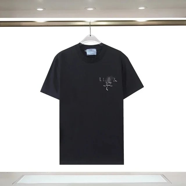 Prada T-Shirts Short-Sleeve Logo Graphic T-Shirt product detail image 28