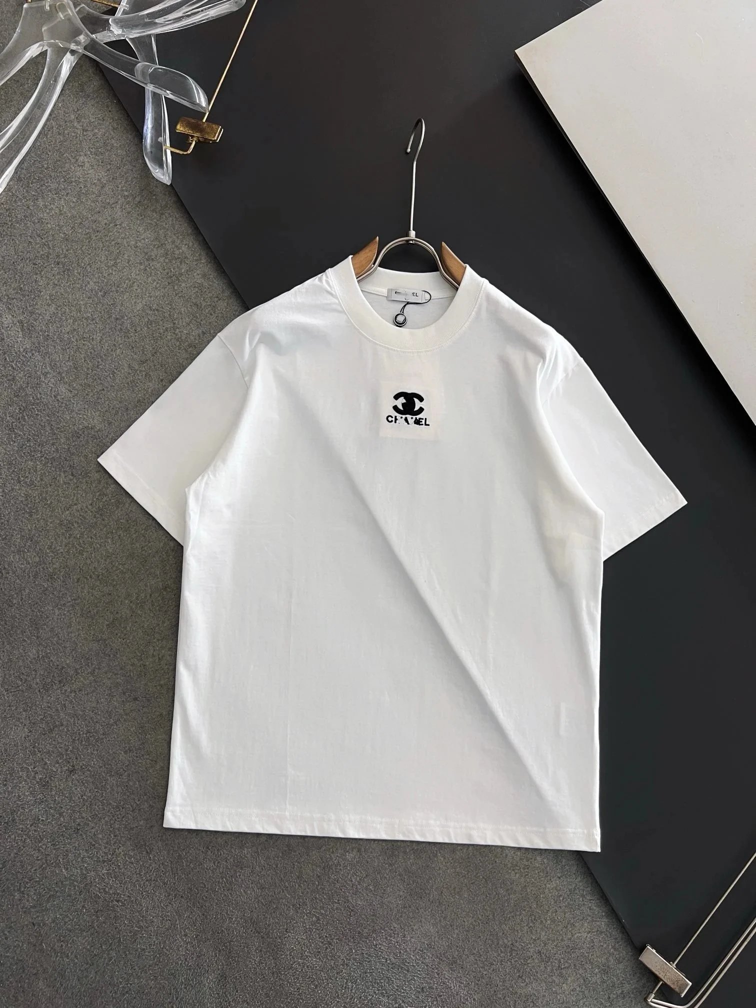 Chanel Rainbow Logo White T-Shirt - 35