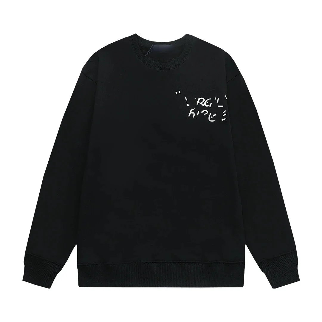 Design Minimalist Script Logo White Oversized Sweatshirt Sweater - 4
