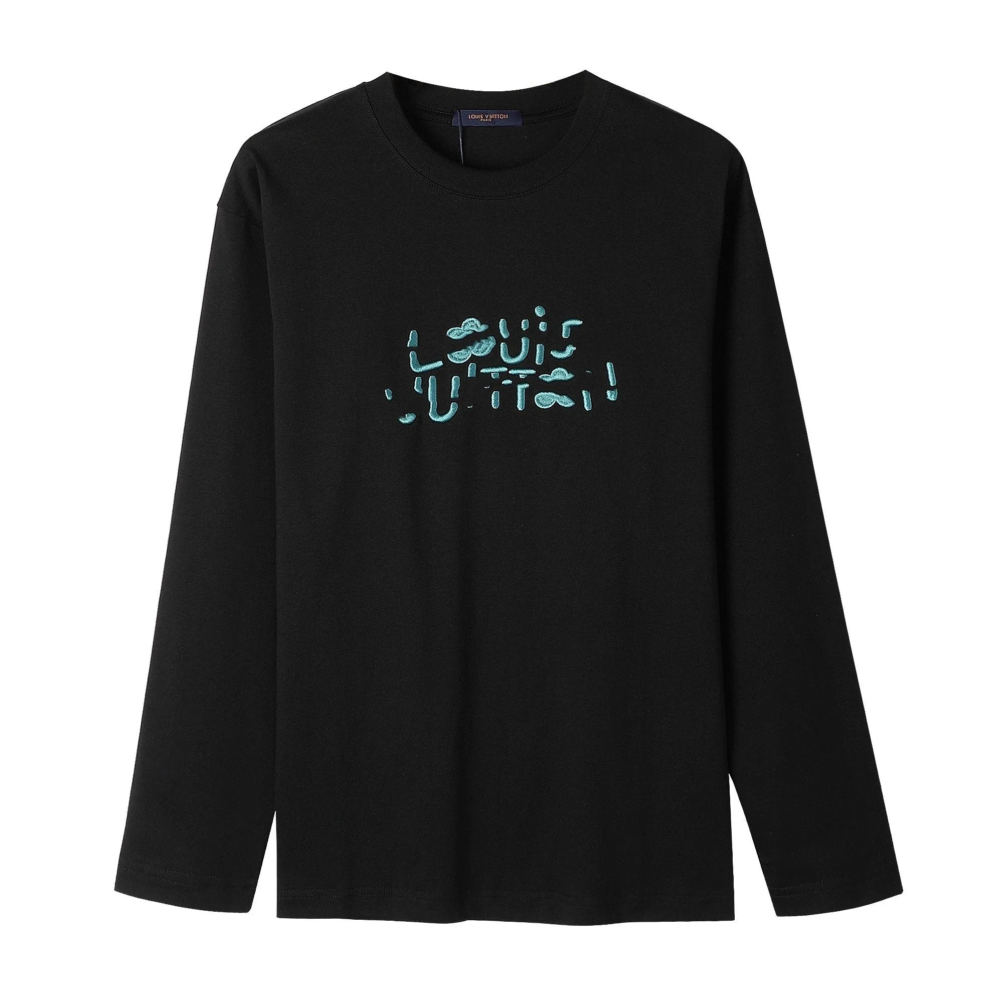 Design Minimalist Script Logo White Oversized Sweatshirt Sweater - 3