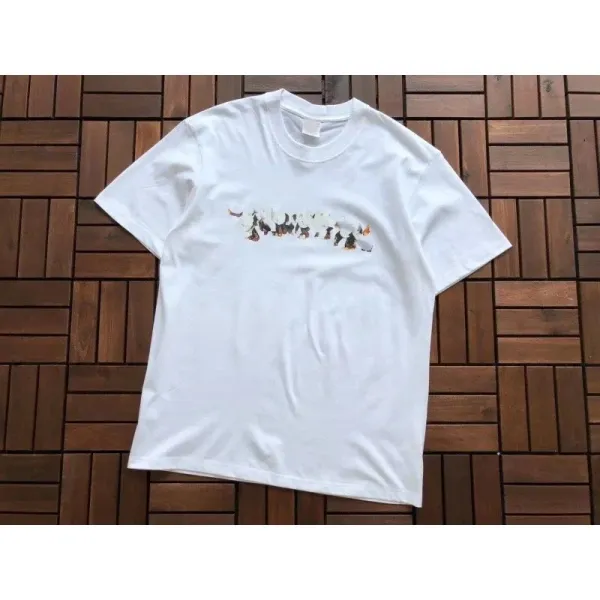 Design Graphic Print White T-Shirt - 1