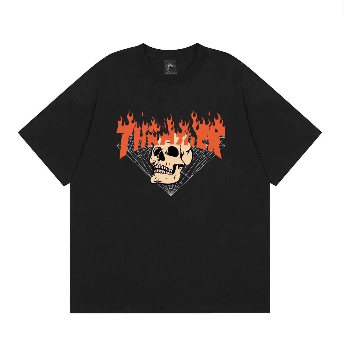 Thrasher Magazine Flame Logo White T-Shirt - 12