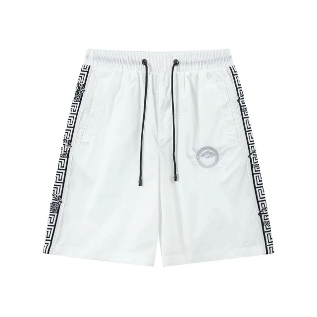 Versace Shorts Drawstring with Medusa emblem and Greca trim product detail image 6