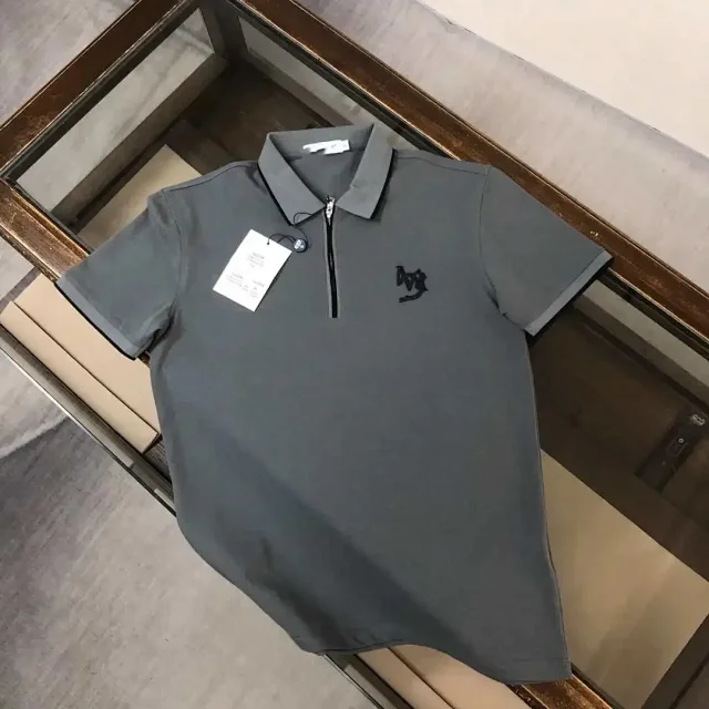Unbranded T-Shirts Short-Sleeve Collared Zip Polo Shirt product detail image 1