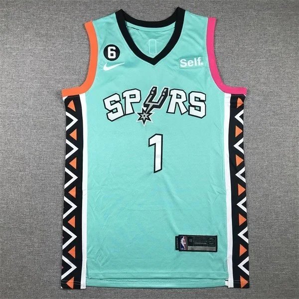 Mitchell & Ness San Antonio Spurs Tim Duncan 1998-99 Hardwood Classics Jersey Green Pink - 13
