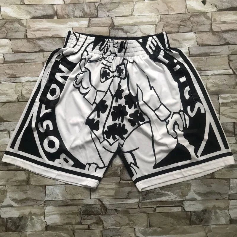 Mitchell & Ness Brooklyn Nets Basketball Shorts Black / White Shorts - 5