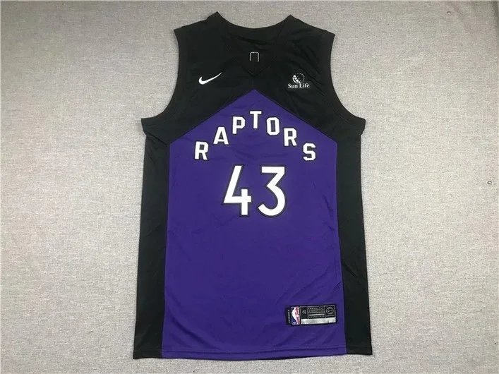 Nike Toronto Raptors #43 City Edition Jersey Purple
