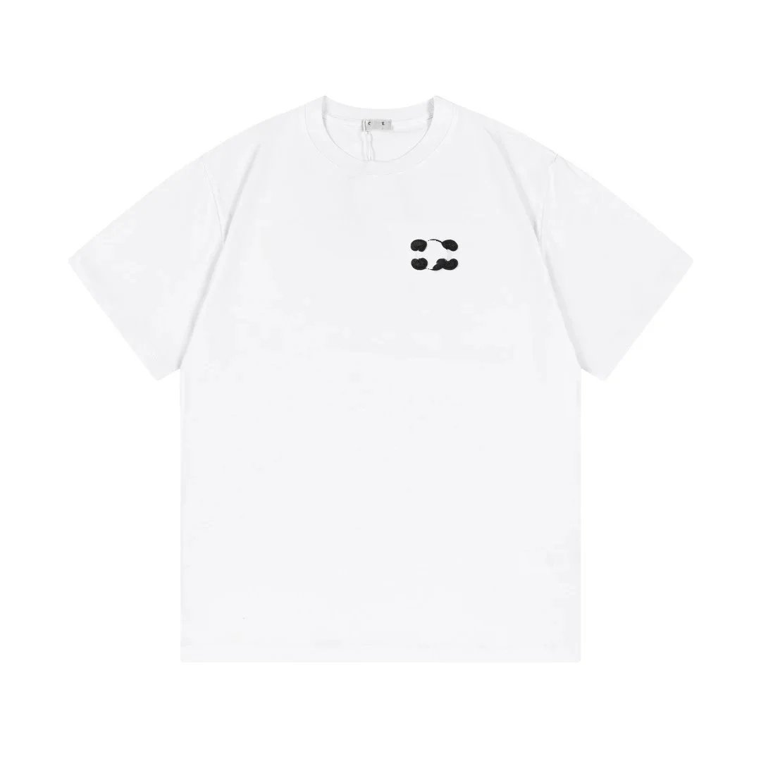 Celine Logo Graphic Print White T-Shirt - 4