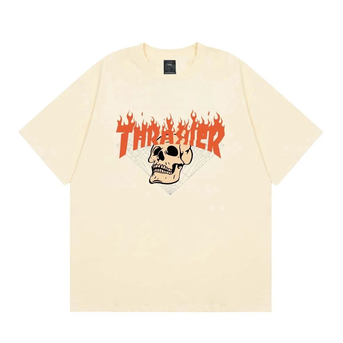 Thrasher Magazine Flame Logo White T-Shirt - 13