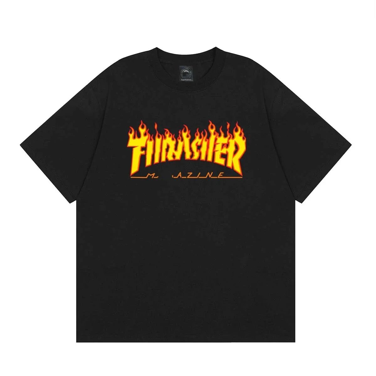 Thrasher Magazine Flame Logo White T-Shirt - 35