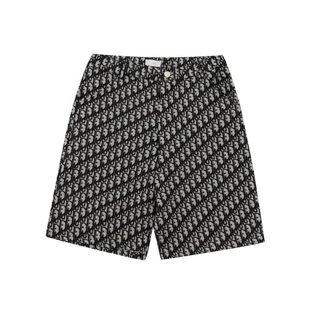 Dior Shorts Oblique and logo-print drawstring product detail image 2