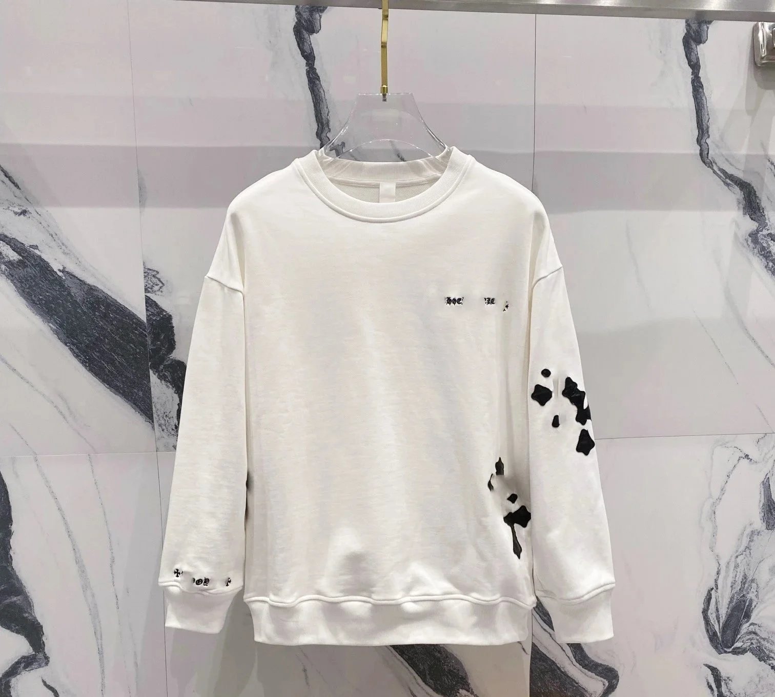 Chrome Hearts Cross Embroidery Camel Sweater - 5