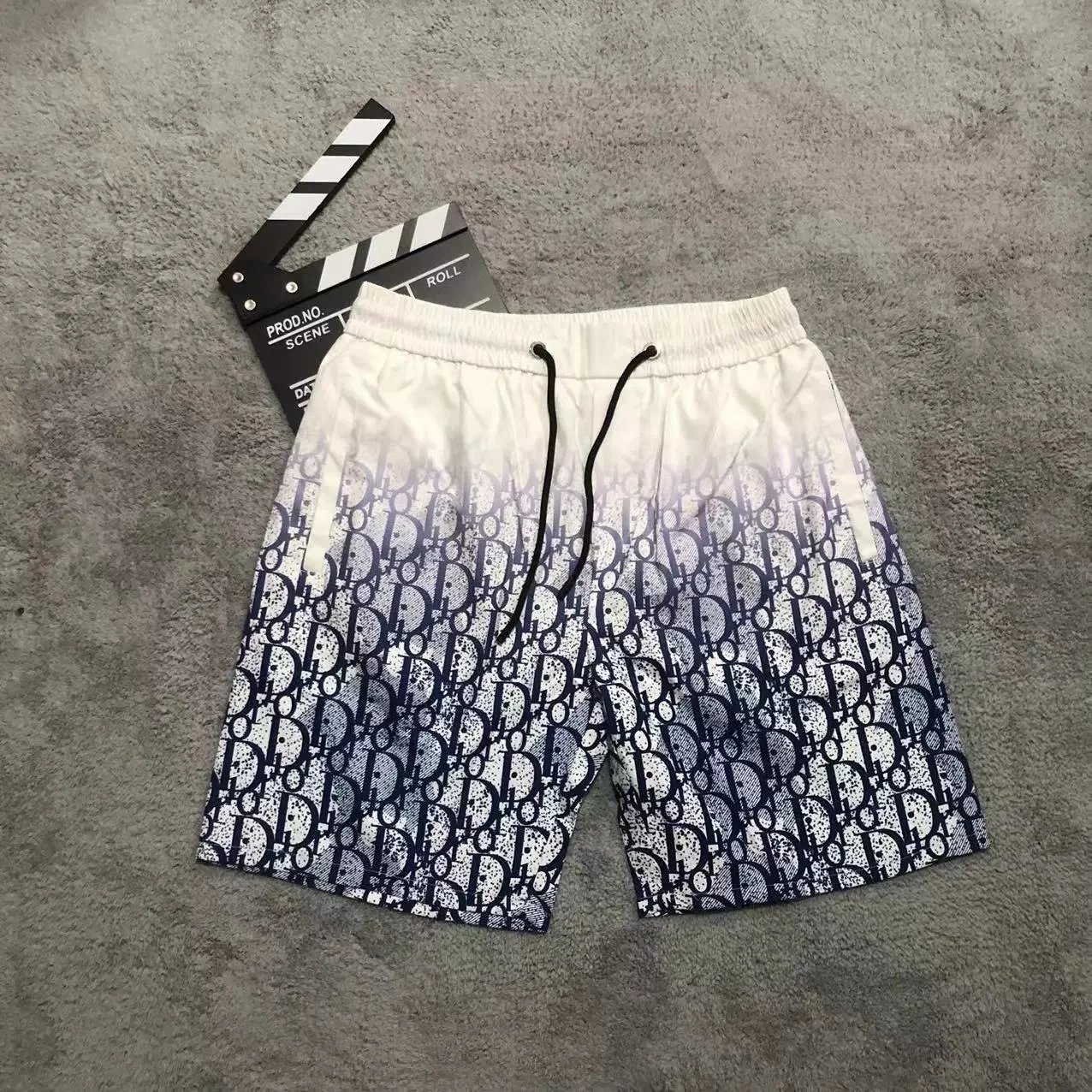 Dior Shorts Oblique and logo-print drawstring — 11