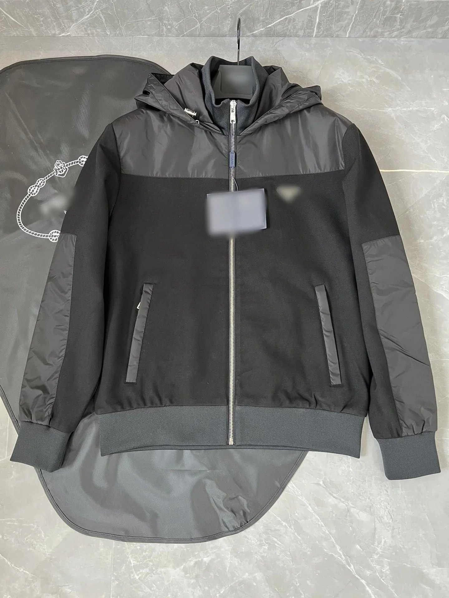 Design Utility Hooded Jacket Black Outerwear - 2