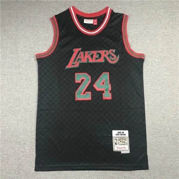 Mitchell & Ness Los Angeles Lakers 2018-19 Hardwood Classics Black Mesh Jersey - 12