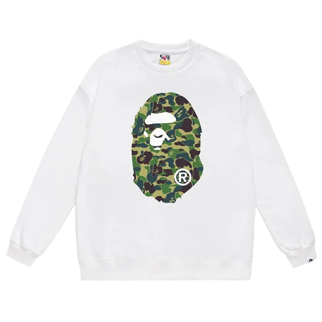 A Bathing Ape Hoodies & Sweatshirts Big Head graphic crewneck sweatshirt product detail image 11