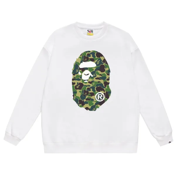 A Bathing Ape Camo Big Ape Head Gray Hoodie - 12
