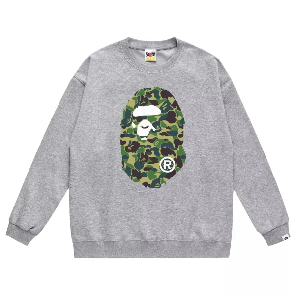 A Bathing Ape Camo Big Ape Head Gray Hoodie - 13