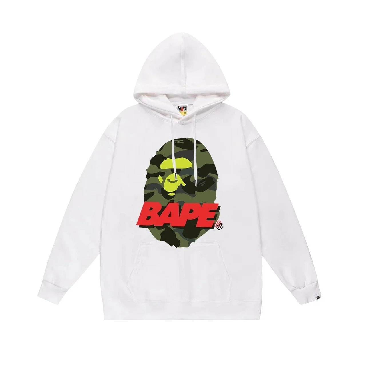 A Bathing Ape Baby Milo Multicolor Camo Hoodie Gray - 12